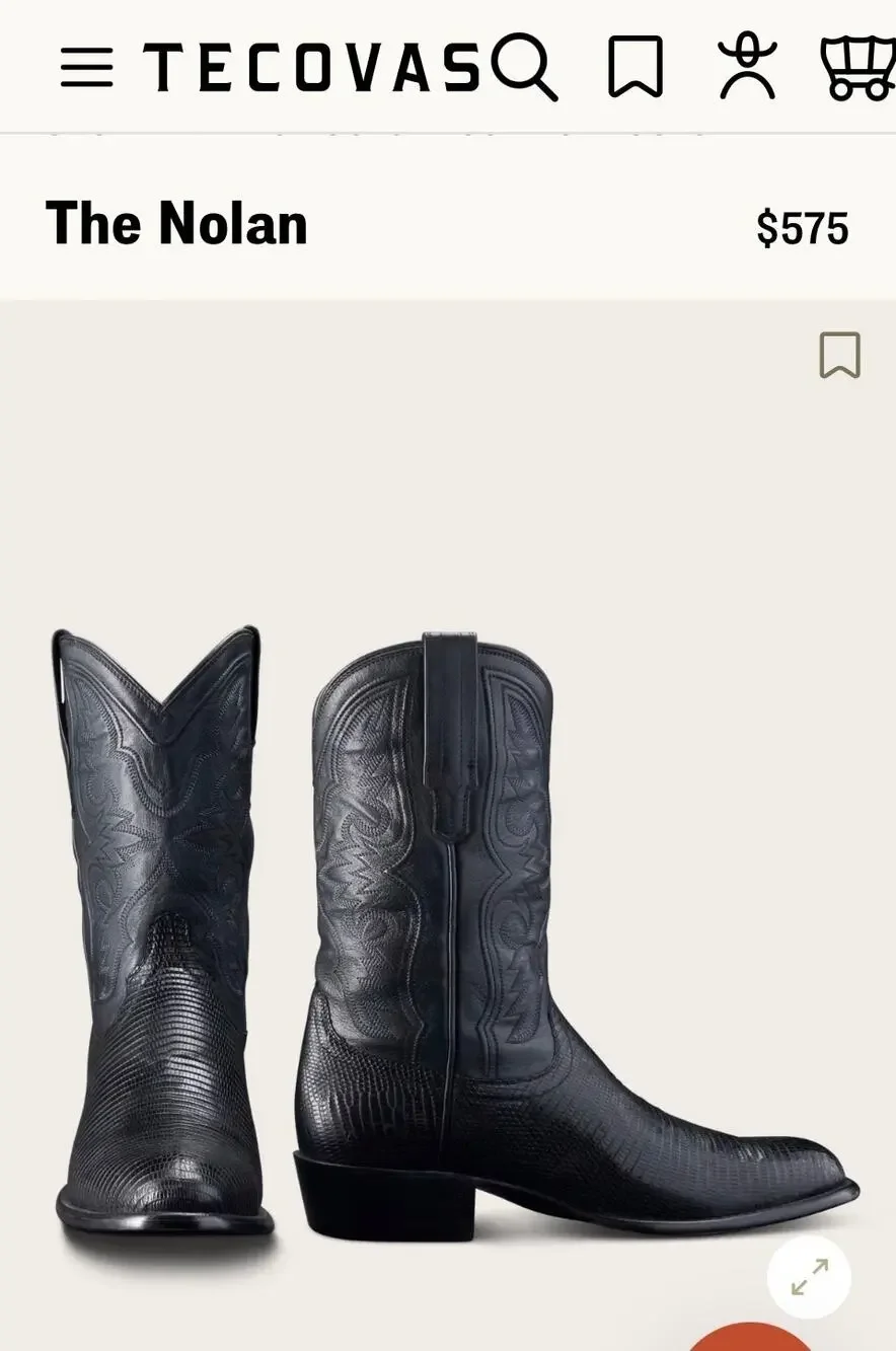 NWT Nolan Tecovas cowboy boots midnight sz 10.5 D men’s